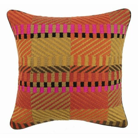 PUESTA EN ESCENA 20 x 20 in. Vintage Weave Warm Bargello Down Filled Pillow PU3121438